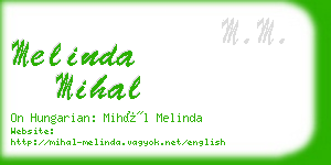 melinda mihal business card